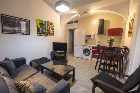 Salón desde entrada al apartamento